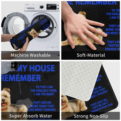 Beagle Dog Doormat Non-Slip Kitchen Bath Mat Living Room Door Floor Entrance Carpet Rug