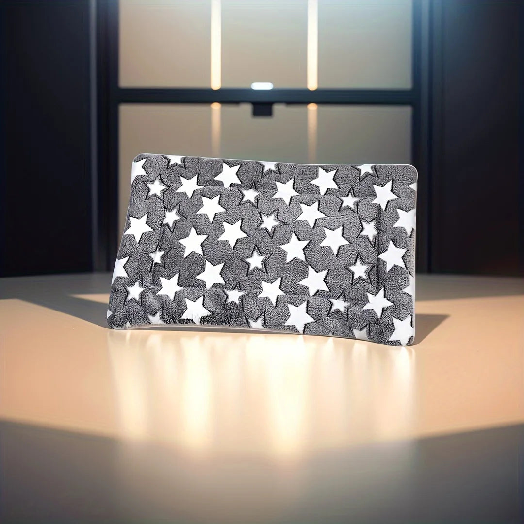 1pc Ultra-Soft Thermal Dog Crate Pad | Winter Heated Pet Bed Mat with Orthopedic Support for Warm Sleeping