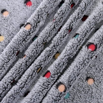 Soft Fluffy High Quality Pet Blanket Cute Cartoon Pattern Pet Mat Warm And Comfortable Blanket For Cat Dogs Mat Cover Pet Suppli