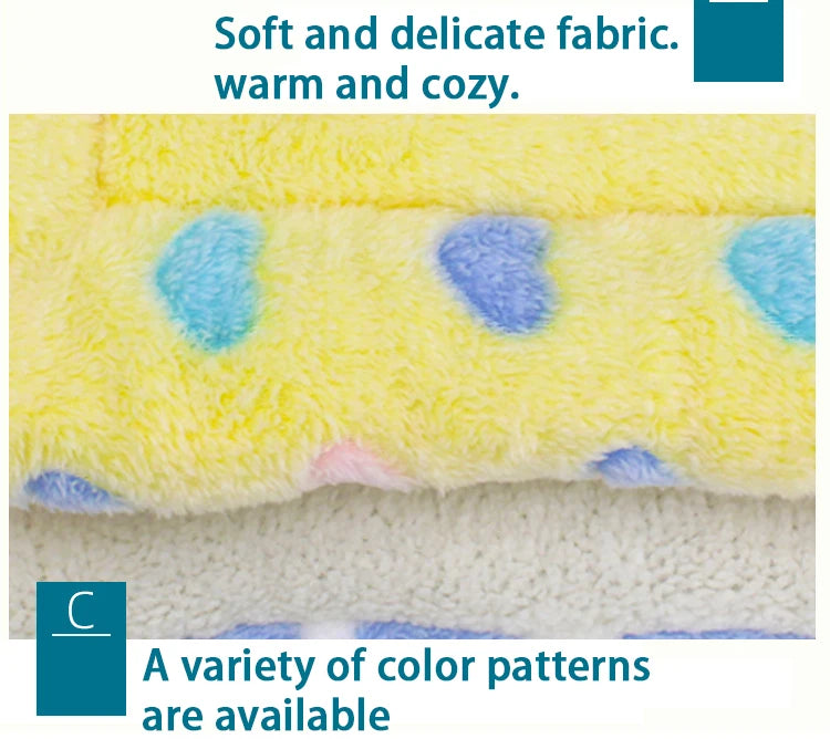 Soft Pet Dog Blanket Thickened Pet Mat for Puppy Chihuahua Sleeping Mat for Cats and Dogs Warm Household Carpet Pet Supplies
