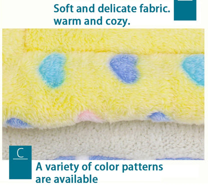 Soft Pet Dog Blanket Thickened Pet Mat for Puppy Chihuahua Sleeping Mat for Cats and Dogs Warm Household Carpet Pet Supplies