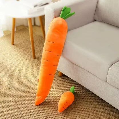 Dog Toy Pet Carrot Plush Toy Vegetable Chew Toy for Small Medium Large Dogs Universal Pet Sound Playing Toy Pet Accessories