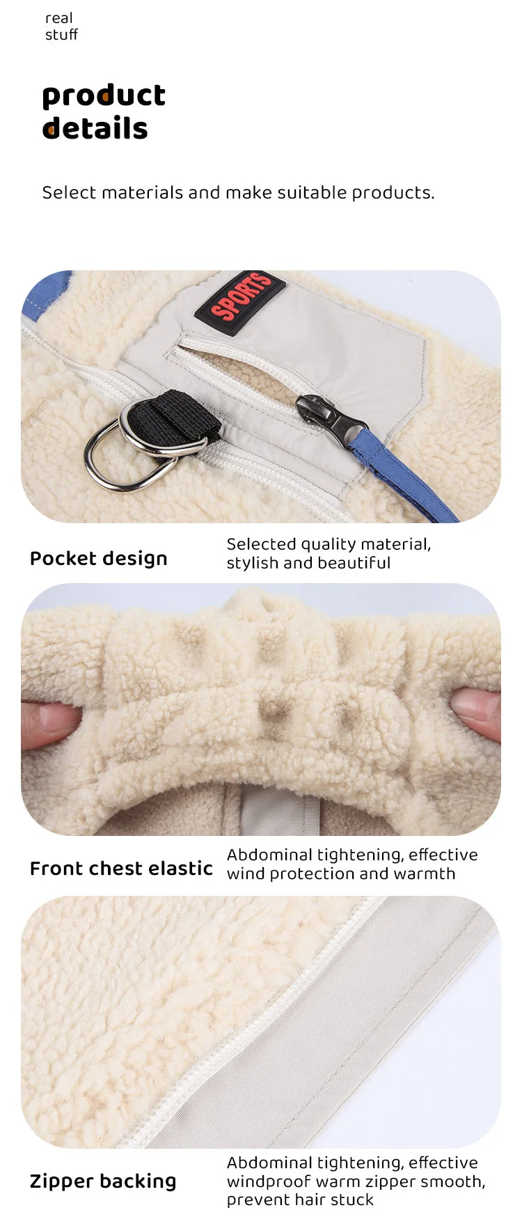 Warm Fleece Pet Clothes for Small Medium Dogs Vest with D ring Puppy Outfits French Bulldog Yorkies Poodle Costumes Pug Coats