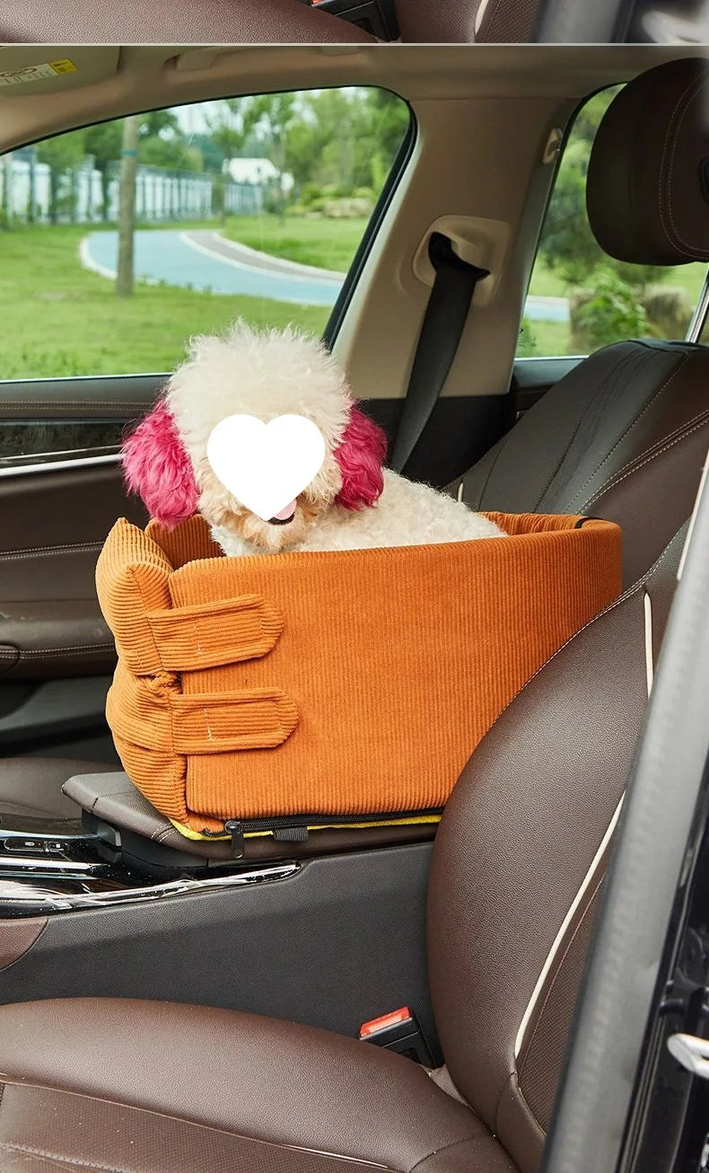 Dog Car Seat Bed Car Central Dog Car Seat Bed Portable Dog Carrier for Small Dogs Cats Safety Travel Bag Dog Accessories