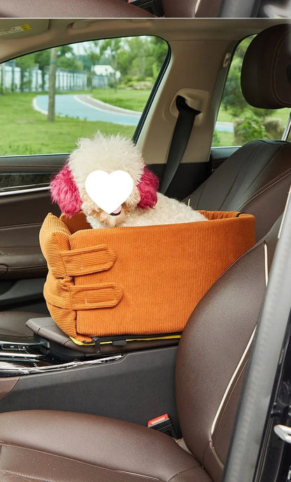 Dog Car Seat Bed Car Central Dog Car Seat Bed Portable Dog Carrier for Small Dogs Cats Safety Travel Bag Dog Accessories