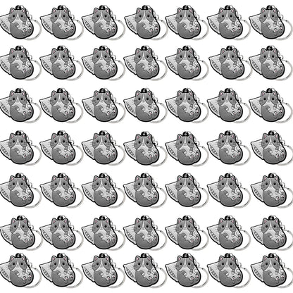 50PCS Cute Animal Keychain knife Ducks Dogs Cats Keyring for Women Men Kids Handbag Cool Car Key Accessories Friends Key Gifts