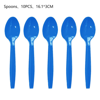 Cartoon Blue Dog Birthday Bluey Birthday Decoration Set Blueys Cups Banner Straws Bluey Balloons Set Kid Toy Gift Party Supplies