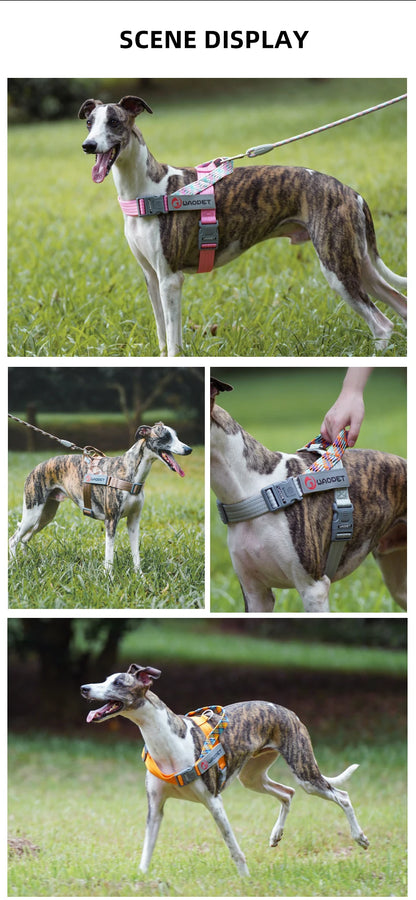 Large Pet Dog Reflective Harness Cat Chest Strap Adjustable Small Medium Dog Puppy Harness Vest Teddy Outdoor Walker Lead Leash