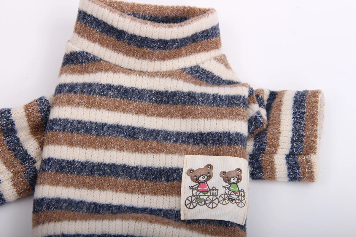 Boy Dog Cat Jumpsuit Rompers Striped Design Pet Puppy Coat Jacket Autumn Ouffit