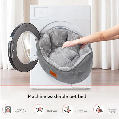 Pet cat bed winter warm plush hugging pet sofa dog bed non-slip removable and washable dog bed cat be