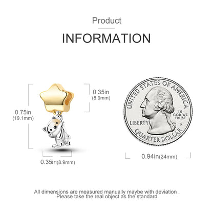 Dog Pet Charms 925 Silver Doggy Paw French Bulldog Bones Beads fit Original Bracelet DIY Fine Jewelry