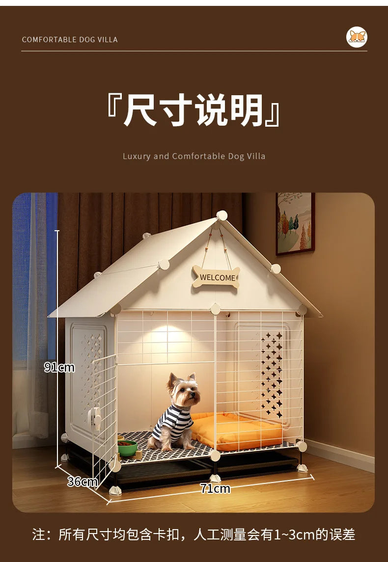 Dog Cage Small Dog Kennel One Room One Living Room One Bathroom Dog Villa Indoor Household With Toilet Bichon Teddy Only