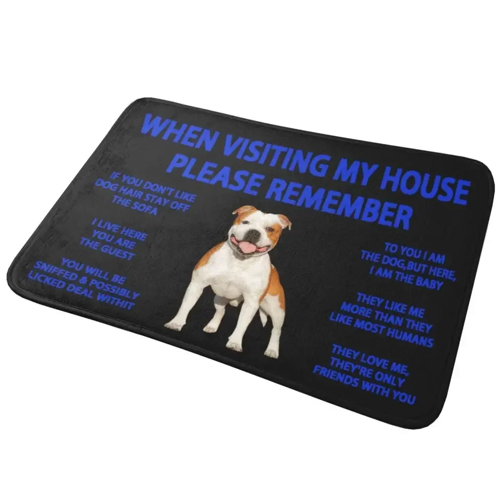 Beagle Dog Doormat Non-Slip Kitchen Bath Mat Living Room Door Floor Entrance Carpet Rug