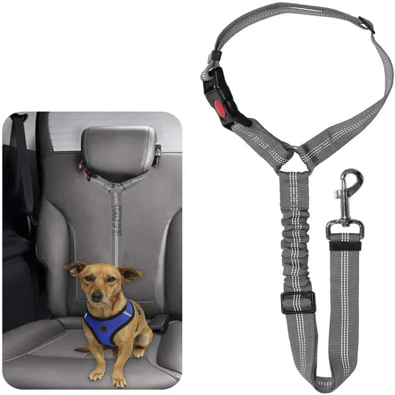 Reflective Pet Dog Car Seat Belt Puppy Dog Walking Travel Car Accessories Dog Leash Harness for Small Dogs Pet Car Supplies