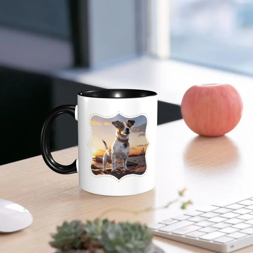Dog Jack Russell Terrier -cute Gift Jack Russell Terrier For Mom Mug Funny Ceramic Coffee Cups Tea Mugs Milk Cup Drinkware Gifts