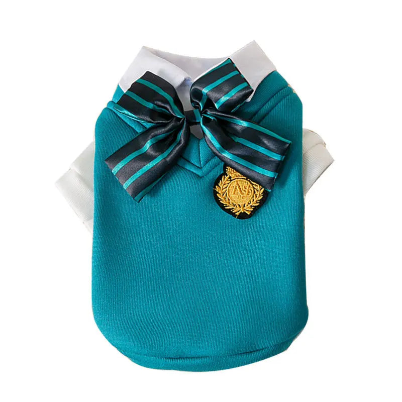 Pet Clothing JK Sweater Dress Corgi Chihuahua Princess Kwaii Dress Jk Cotton Dog Fancy Clothes Costume Comfortable Cat Clothes