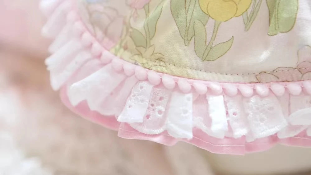 Thin Cat Princess Dress Milk Bear Fructose Lolita Small Dog Teddy Pet Clothes Spring and Summer