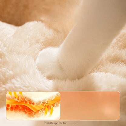 Kitten Sleeping Bag Pet Bed with Pillow Small Dog Teddy Bear Pen Autumn and Winter Warm Enclosed Quilt Bag Big Cat Nest