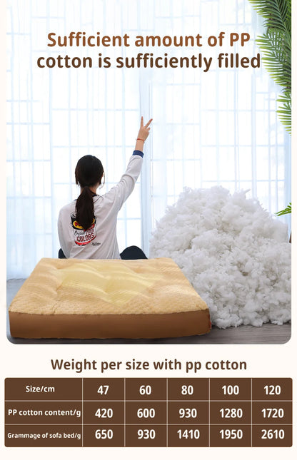 HOOPET Dog Kennel Winter Warm Sleeping Mat Full Removable Washable Large Dog Golden Retriever Dog Sofa Dog Mat Winter Dog Beds