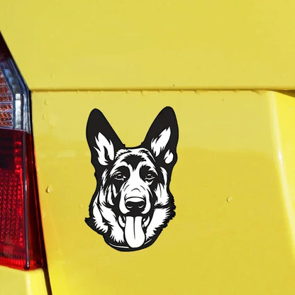 German Shepherd Decal Dog Breed Bumper Sticker Shepherd Dog Owner Sticker For Car Truck Van SUV Window Cup Laptop Motorcycle