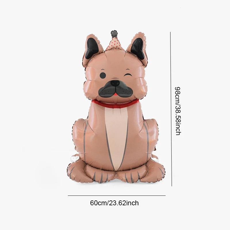 1pc Cute Standing Husky Puppy Balloon Dachshund Ballon Birthday Party Baby Shower Animal Theme Party Decoration Foil Balloon