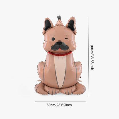1pc Cute Standing Husky Puppy Balloon Dachshund Ballon Birthday Party Baby Shower Animal Theme Party Decoration Foil Balloon