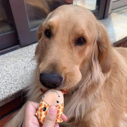 the GO BANANAS CHEW TOYS - 10 PACK SET - Pet Dog Toys, Plush Chew Toy, Soft Banana Bone Vegetable Fruit Squeaky Puppy Training Interactive Toy, Bite-Resistant, Pet Supplies