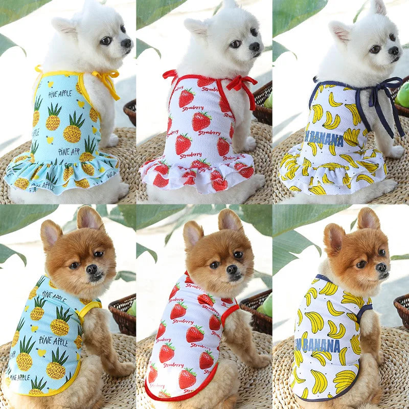 Puppy Kitten Dog Cat Pet Cartoon Spring Summer Autumn Cotton Clothes Clothing Vests Coats Jackets Shirt Dresses Costume