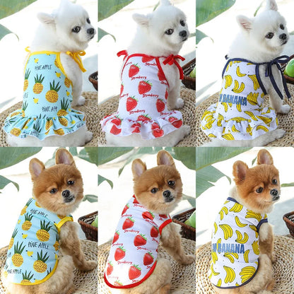 Puppy Kitten Dog Cat Pet Cartoon Spring Summer Autumn Cotton Clothes Clothing Vests Coats Jackets Shirt Dresses Costume