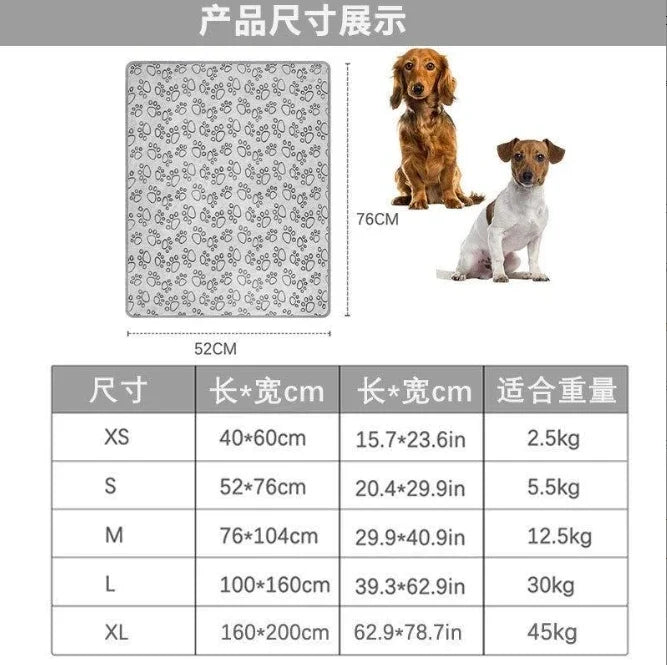 Soft Fluffy High Quality Pet Blanket Cute Paw Print Dog Blanket Pet Mat Warm and Comfortable Blanket for Cat Dogs