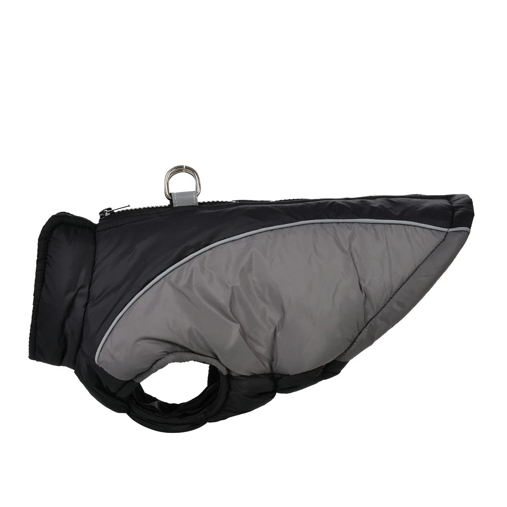 the GLOWGUARD REFLECTIVE JACKET - Reflective Dog Jacket/Coat for Small/Medium Dogs/Cats, Winter Warm Dog Clothes With D-Ring, Windproof Yorkshire Pug Puppy Clothing