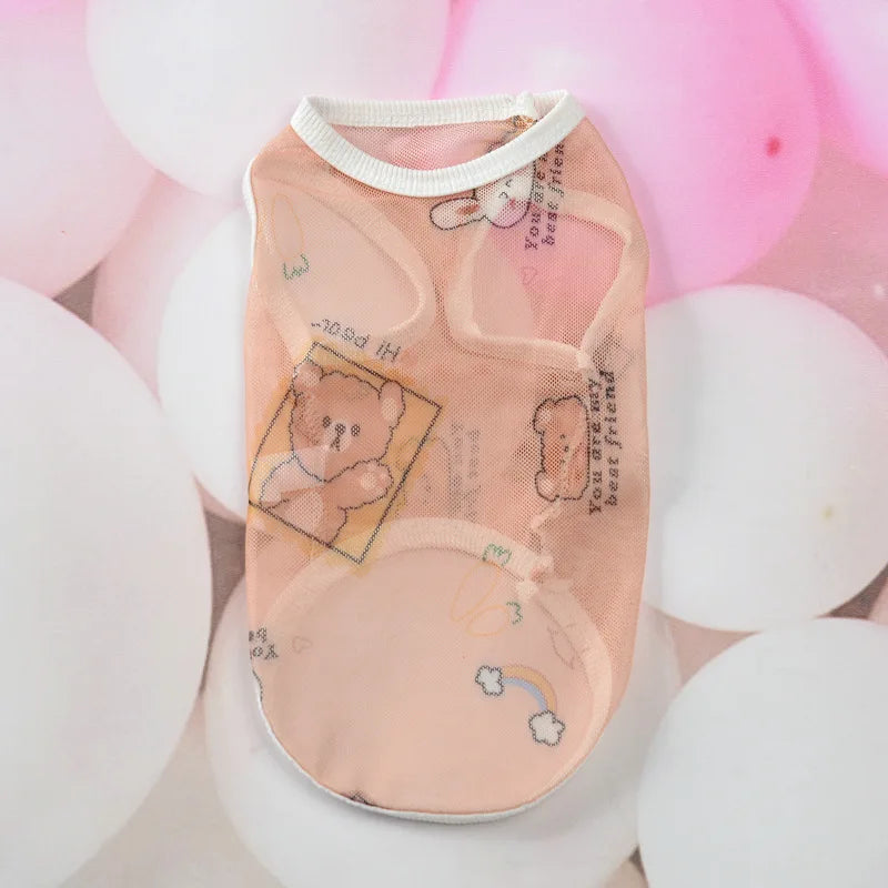 XS-6XL Dog Clothes Pet Thin Sunproof Outift Woolen Vest T-shirt for Small Medium Large Dogs Breathable Pet Clothing