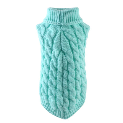 Dog Sweaters for Small Dogs Winter Warm Dog Clothes Turtleneck Knitted Pet Clothing Puppy Cat Sweater Vest Chihuahua Yorkie Coat