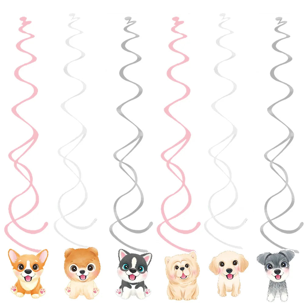Pet Dog Cupcake Toppers Pet Dog Themed Birthday Party Supplies Dogs Face Cake Toppers Puppy Theme Birthday Party Decorations