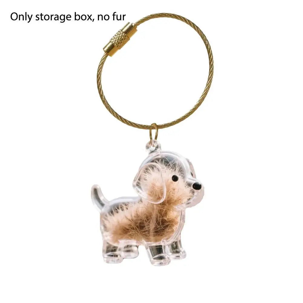 Keychain For Collecting Cat And Dog Hair, Fur Life Pendant For Dogs, DIY Pet Furs Collection Keychain, Pet Fur Keepsake