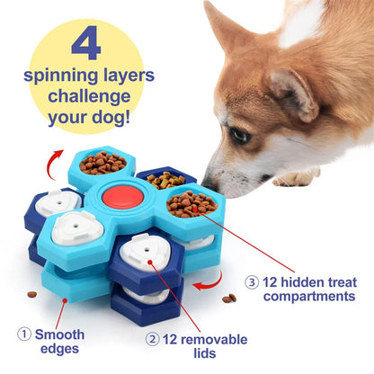 Dog Puzzle Toys Dog Training Boredom Interactive Puzzle Feeding Toys Slow Food Tray Pet Feeding Supplies