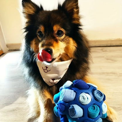 1pcs Interactive Dog Toy - Sniffing Ball for Hiding Treats - Rubber Puzzle Ball for Mental Stimulation Pet Supplies