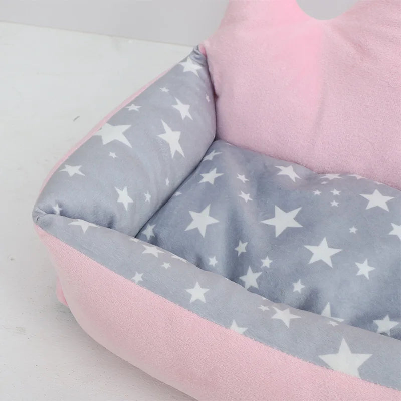 Pakeway Pink Pet Mat Dog Bed Easy To Clean Durable Canvas Foam Pet Mat