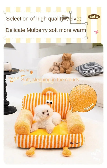 Kennel Universal in All Seasons Small and Medium-sized Dogs Removable and Washable Dog Bed Small Teddy Sofa Pet Accessories