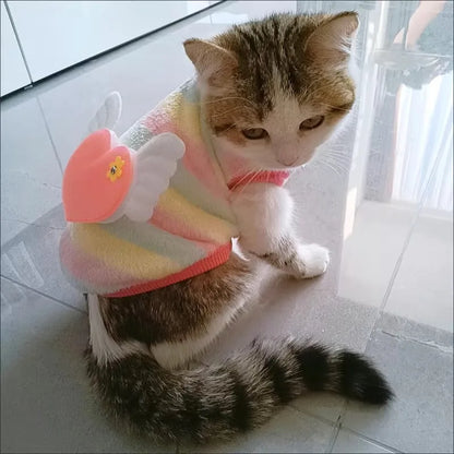 Cute Print Tea Cup Dog Sweater Winter Warm Fleece Pet Clothes for Small Dogs Teddy Chihuahua Puppy Pullovers mascotas Clothing