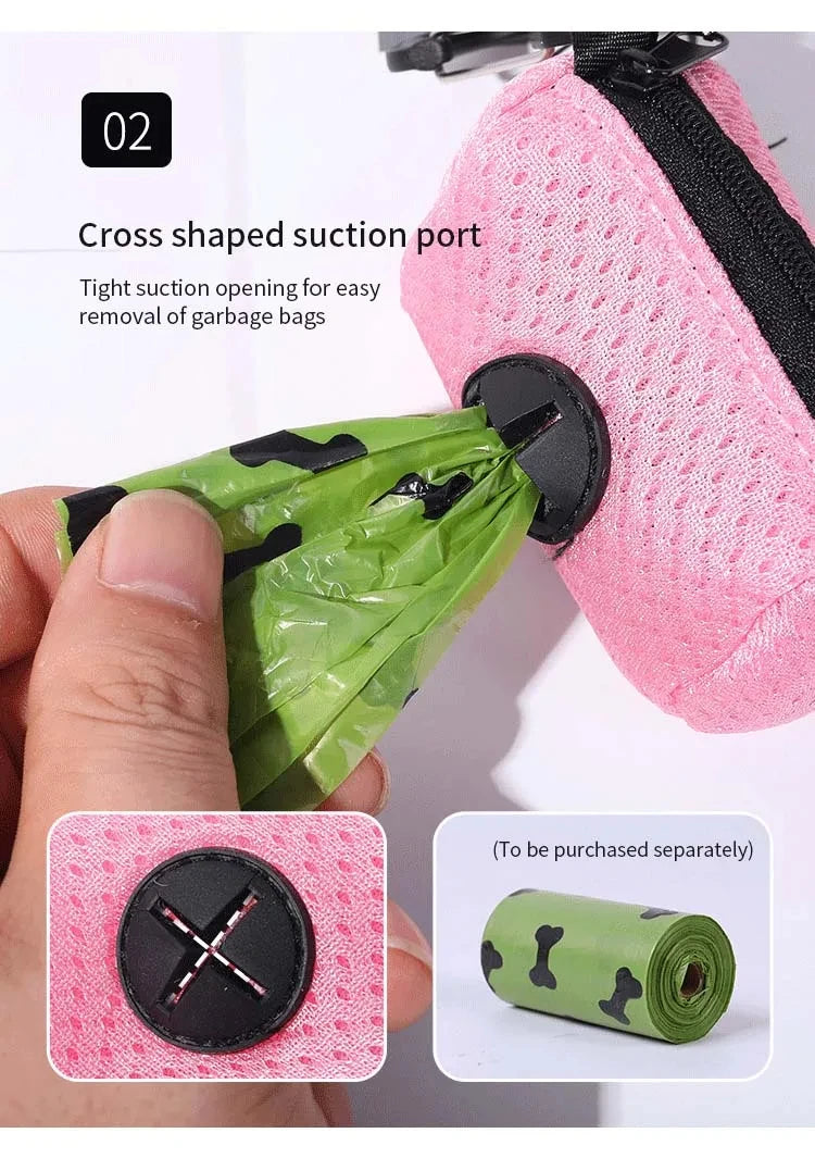 the WALK-READY DOG WASTE BAG DISPENSER - Dog Poop Bag Dispenser, Hanging Able Dog Waste Bag Holder, Bags Dispenser for Dogs, Walking Garbage Bags Dispensers, Pet Supplies