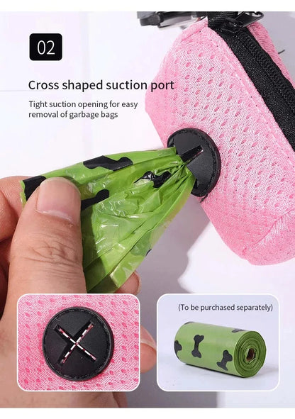 the WALK-READY DOG WASTE BAG DISPENSER - Dog Poop Bag Dispenser, Hanging Able Dog Waste Bag Holder, Bags Dispenser for Dogs, Walking Garbage Bags Dispensers, Pet Supplies