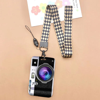 Cat and dog pattern Bank Credit ID Card Student Bus Card Holders Storage Protective Shell Pendant