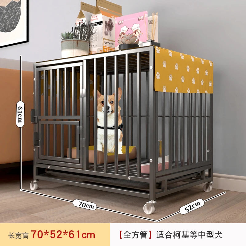the ROLL-AWAY KENNEL - Bold Reinforced Dog Cage