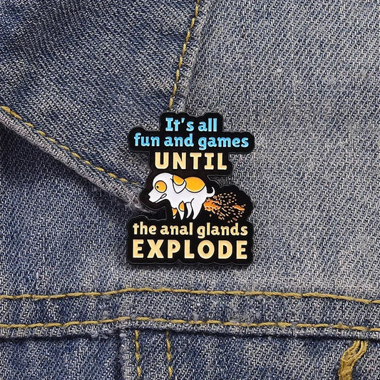 GlandGame Pin™ Funny Dog Owner Enamel Pin | Dog Paw Clothing™