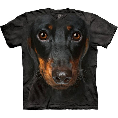 the DOG DAD - Cute Dog Face Graphics T-Shirts, Summer Fashion Short Sleeve Funny 3D Animals Printed T-Shirts, Men's Casual Loose Harajuku Tees