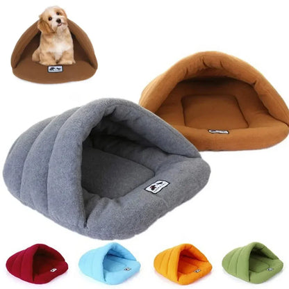 Warm fleece pet sleeping bag pet kennel dog kennel cat kennel rabbit kennel large kennel pet house sleeping mat kennel Pet nest