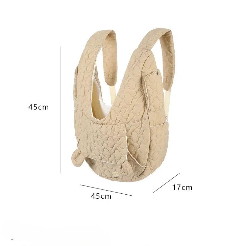 Winter Chest Pet Bag Extra Large Capacity Dog and Cat Bag Waterproof and Wind Resistant Portable Pet Bag