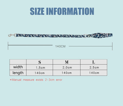 the PETALPACE NEOPRENE LEAD - Truelove Floral Pet Leash, Neoprene Padded Handle, Soft Comfortable, Easy Control, Safe for Small/Medium/Large Walking, Training