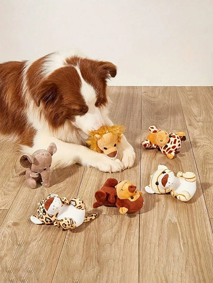 Animal Shaped Pet Chew Toys | Soft & Safe for Teething Puppies | Perfect for Small Dog Breeds | Interactive Boredom Relief Play